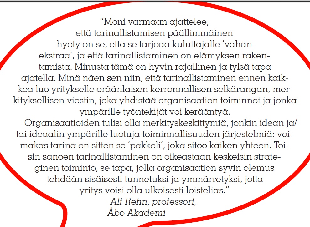 Alf Rehn Tarinallistamisesta Tarinakone 2014